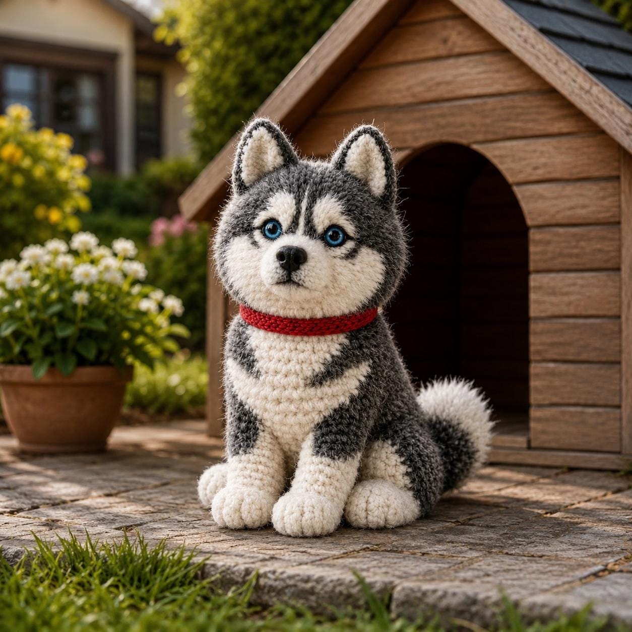 39 Husky Crochet Patterns for Plushies, Loveys, Cup Cozies, and Handmade Gifts 23 Siberian Husky Amigurumi Kawaii Dog Plush Tutorial