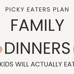 Picky Eaters Meal Plan UK | Family Friendly Dinners Kids Will Actually Eat | Weekly Meal Plan + Shopping List | Instant Download