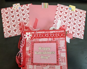 Handmade Valentine's Day Scrapbook Album