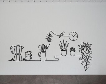 Décoration murale | PLA minimaliste | Plante étagère
