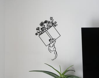 Décoration murale | PLA minimaliste | Livre Fleur