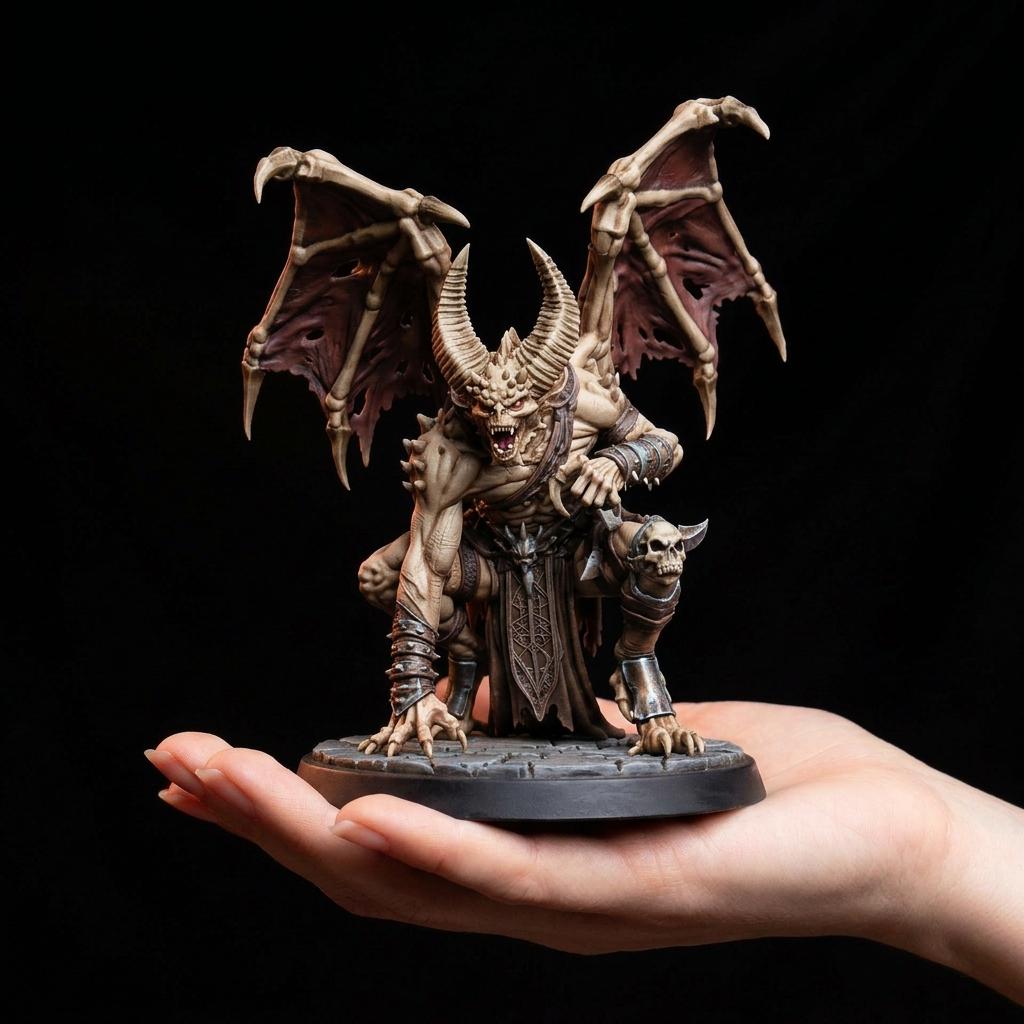 Infernal Overlord Winged Demon Miniature STL - Etsy
