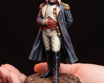 Napoleon Bonaparte Emperor French Military Legend 28mm 32mm 75mm Scale STL