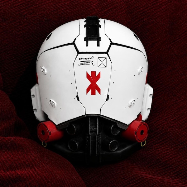 Capacete de Airsoft e Cosplay da Equipe Trauma Cyberpunk 2077