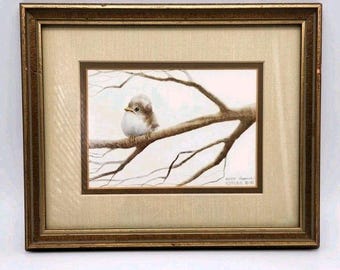 Mary Ann Aupperle Framed Set Artist Proof 1983, 312/500 1984 Matted Bird Prints.