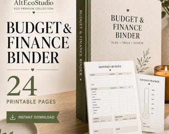Budget- und Finanzplaner-Paket | Gehaltsbudgetplaner | Spar-Tracker | Schuldenabbauplaner | Finanz-PDF