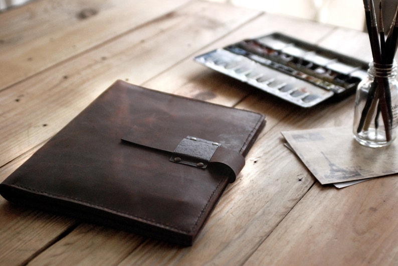 Composition book and Ipad Air case. Extra large Moleskine and Etsy