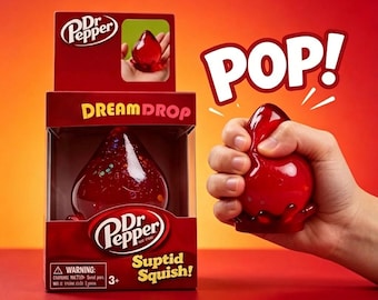 Dr Pepper Dream Drop Suptid Squish Toy | Slow-Rebound Jelly Stress Relief Gadget