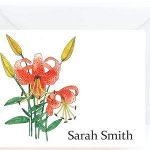 Personalized Floral Note Cards, Floral Note Cards, Note Cards image 8