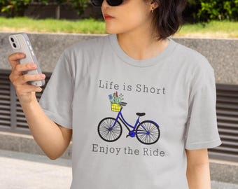 Maglietta da ciclismo "Enjoy the Ride": maglietta ispiratrice per ciclisti