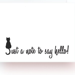 Solo una nota per dire ciao Note Cards, Set di dieci note card, Blank Note Cards, Note Card
