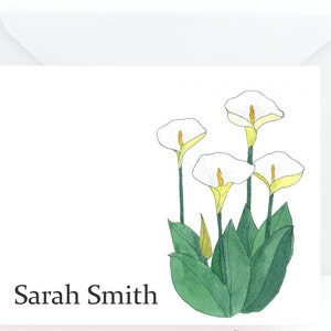 Tarjetas de notas florales personalizadas, tarjetas de notas florales, tarjetas de notas