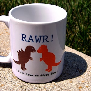 Dinosaur Mug, Dinosaur Love Mug, Mug, Coffee Mug, Ceramic Mug
