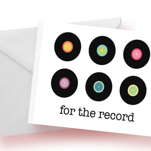 For the Record Notecards: Set of 10