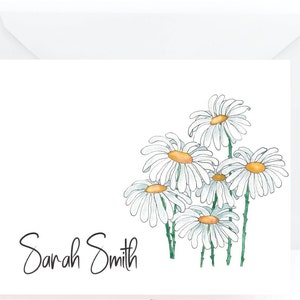 Personalized Floral Note Cards, Floral Note Cards, Note Cards image 4