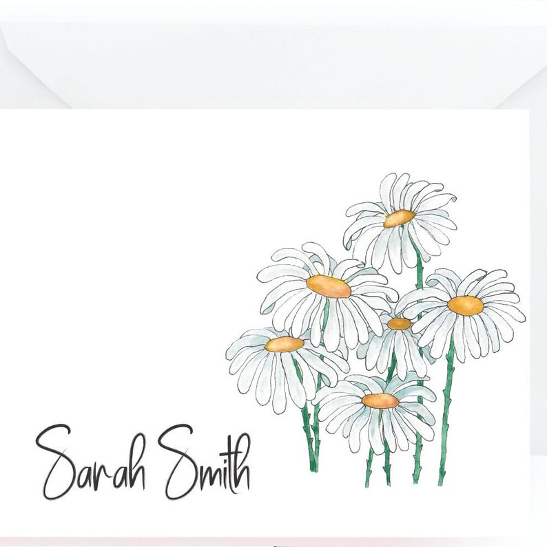 Personalized Floral Note Cards, Floral Note Cards, Note Cards image 4