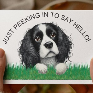 Cartes de correspondance chien, lot de 10 cartes de correspondance, cartes vierges