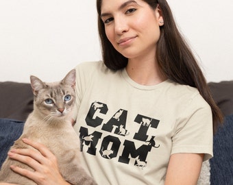 Cat Mom T-Shirt, Cat T-shirt