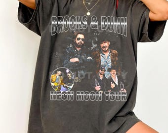 Comfort Colors Brooks & Dunn Neon Moon Tour T-Shirt