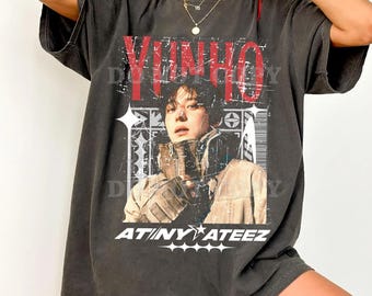Comfort Colors Yunho ATEEZ Graphic T-Shirt, K-Pop Fan Apparel, Vintage Style Concert Tee