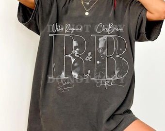 Maglietta Comfort Colors con grafica di Usher, Raymond e Chris Brown