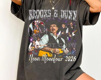 Comfort Colors Brooks & Dunn Neon Moon Tour 2026 T-Shirt