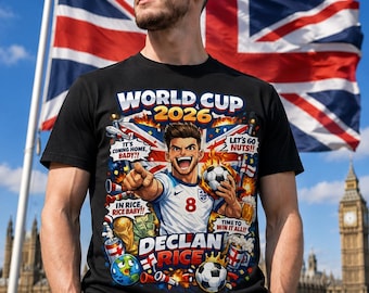 England World Cup 2026 Football / Soccer Jersey T-shirt | Football Fan Tee