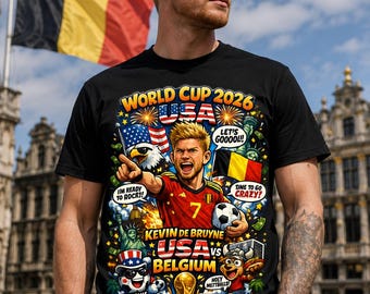 Belgium World Cup 2026 / Soccer Player Collage Tee |World Cup 2026 Graphic