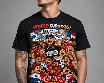 Panama World Cup 2026 Fan Crowd T-Shirt | Soccer Panama Tee