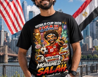 Egypt World Cup 2026 Football / soccer Poster Tee | Soccer Player Graphic T-Shirt