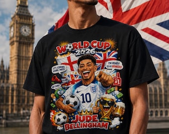 England World Cup 2026 Football / T-Shirt | Soccer Player England Tee
