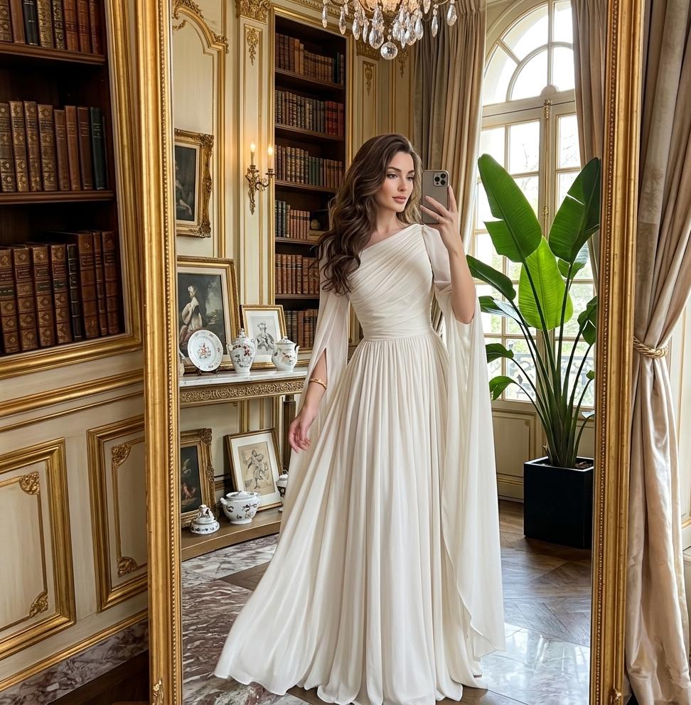 White Maxi Draped Dress - Etsy White Maxi Draped Dress - Etsy