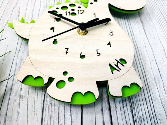 Reloj de dinosaurio Reloj para niños decoración del - Etsy España Reloj de dinosaurio Reloj para niños decoración del - Etsy España