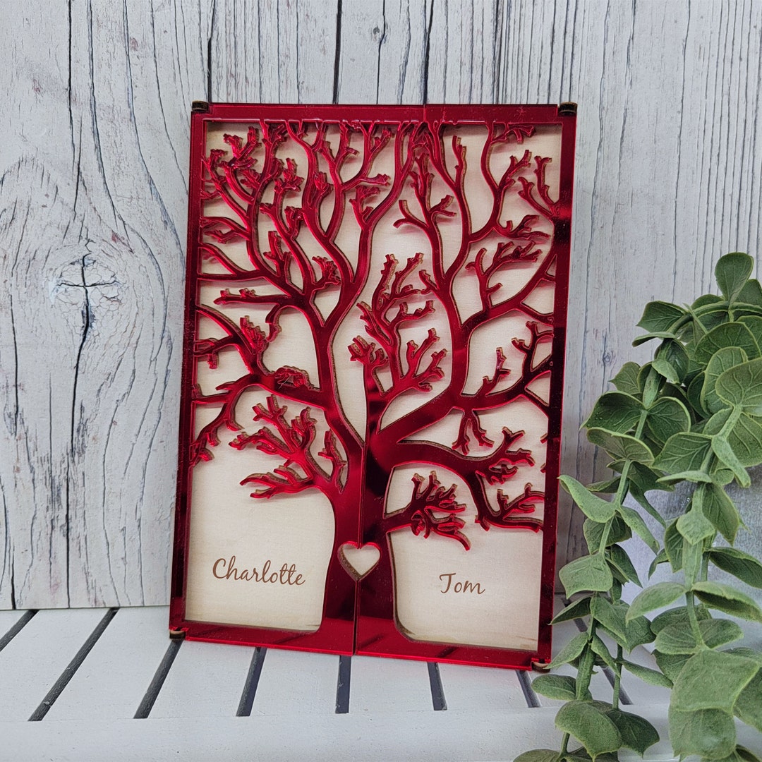 Ruby Wedding Anniversary Card 40th Anniversary Gift 40 Year Ruby ...