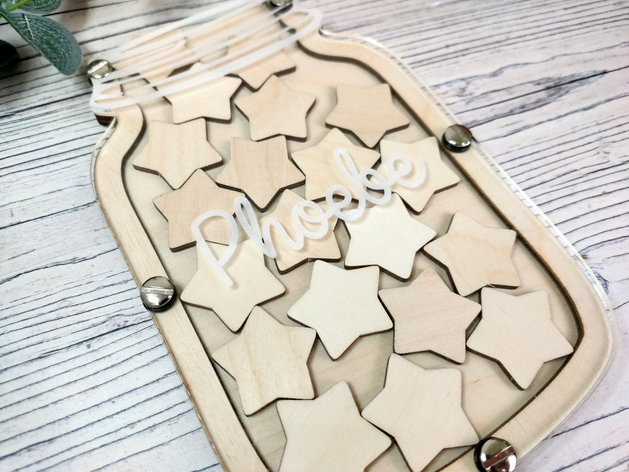 Pot de récompense en bois avec étoiles en bois Tableau de récompense Système  de bon comportement Cadeau personnalisé pour enfant Cadeau d'anniversaire -   France