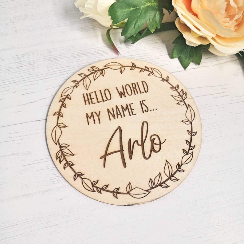 hello world birth announcement