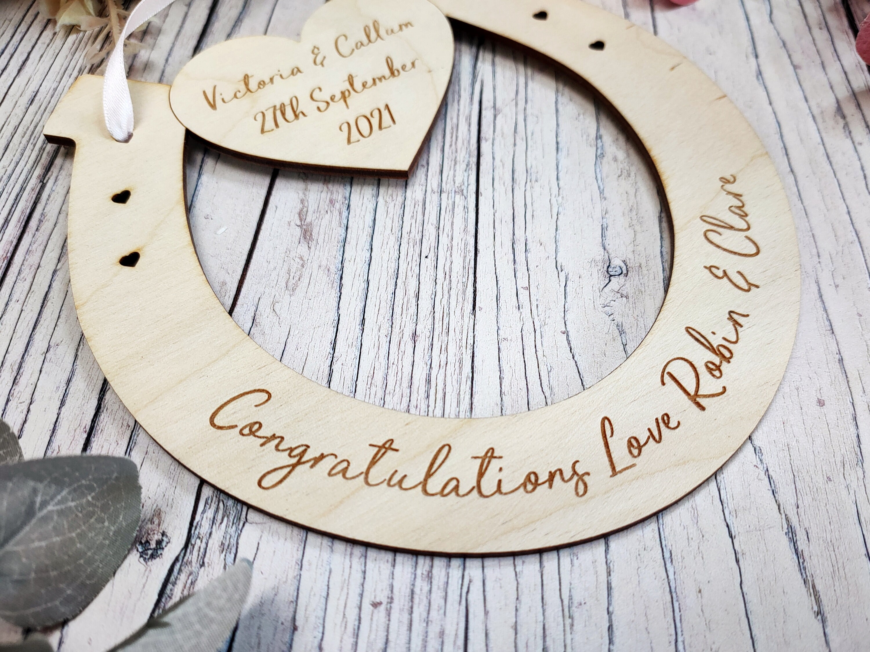 Regalo Nozze Casa Set Portafortuna Ferro Di Cavallo - Foto 4