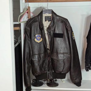 Vintage A2 Leather Jacket - Etsy