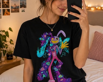 Jax The Amazing Digital Circus Tshirt, TADC Fan Gift, Circus Characters Shirts, Jax Circus shirts, Anime Tshirts, Gift Birthday for Boy Girl