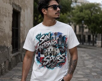 Puro Pinche Spurs PNG, Design en sublimation Graffiti de basket-ball San Antonio, téléchargement numérique Texas Street Art, impression fan dynamique.