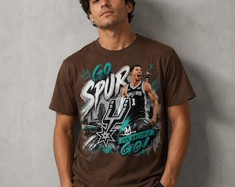 Basket-ball Victor Wembanyama PNG | T-shirt graphique comique en demi-teinte Wemby | Go Spurs Go Sublimation | Téléchargement numérique instantané