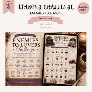 Rastreador del reto de lectura "De enemigos a amantes" / Sugerencias de temas románticos (Descarga digital)