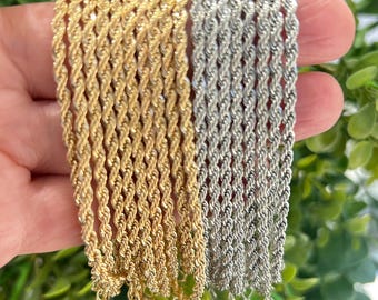Pulseira de corrente de aço inoxidável banhada a ouro para homens e mulheres, ideal para uso diário, festas, ocasiões especiais e casamentos. Um presente elegante para ele e para ela.
