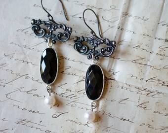 Vintage Assemblage Earrings, Chandelier Earrings