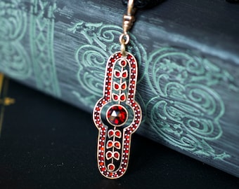 Art Deco Pendant/ Vintage Assemblage Necklace