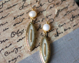 Pearl Earrings/Repurposed Earrings