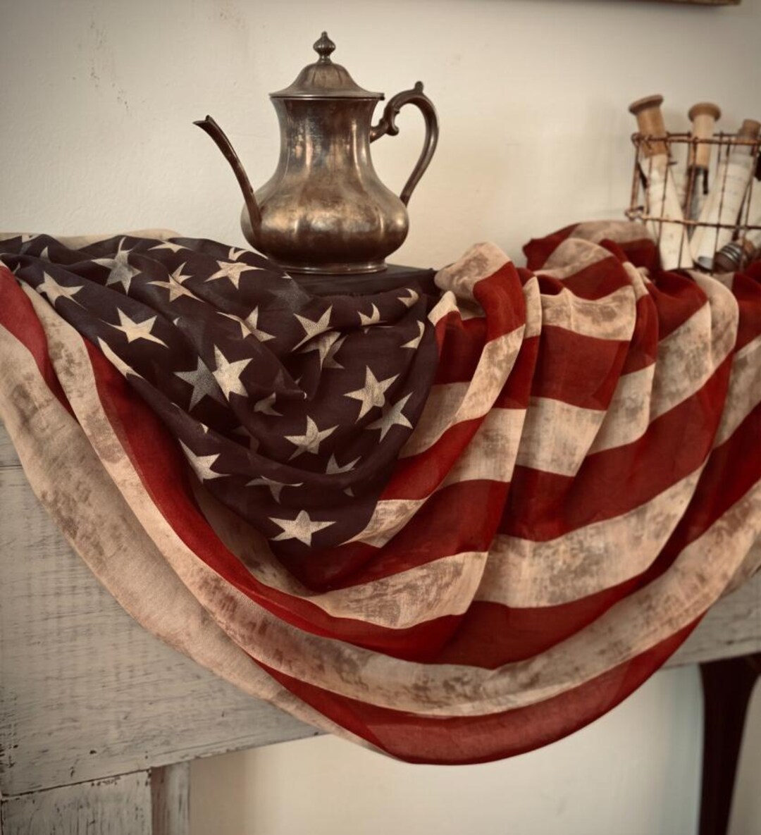 USA Flag Scarf Banner – American Flag Scarf – Patriotic Flag Banner ...