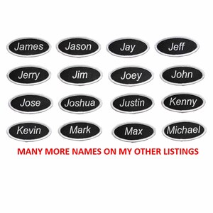 Uniform Name Tag Embroidered Iron On Patch - James Jason Jay Jeff Jerry Jim Joey John Jose Joshua Justin Kenny Kevin Mark Max Michael