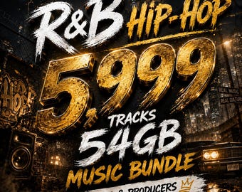 5999 R&B Hip Hop MP3 Tracks: 54GB DJ Music Bundle (Digital Download)