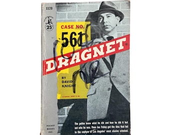 Dragnet by David Knight 1956 1st Printing Pulp Fiction
